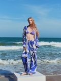 BLUE OCEAN SILK PANTS