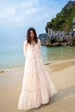 LONGSLEEVE CHIFFON DRESS