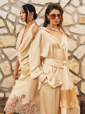 YELLOW SILK PANT