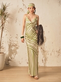 GREEN STRIPE MAXI