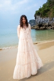 LONGSLEEVE CHIFFON DRESS