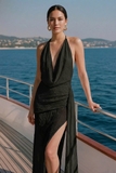BLACK KNIT DRESS