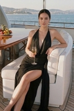 BLACK KNIT DRESS