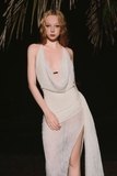 WHITE KNIT DRESS