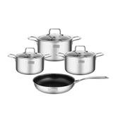 Bộ nồi chảo Inox 304 cao cấp 3 đáy liền nguyên khối Elmich Trimax Classic EL-2110OL