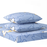 Bộ Ga Chun 2 Vỏ Gối Họa Tiết In Hoa Elmich Dr.Sleep