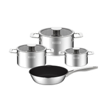 Bộ nồi inox liền khối Elmich Hera EL-8133IN size 16,20,22cm, chảo 26cm