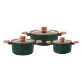 Bộ nồi chống dính Ceramic Elmich Harmony EL5246PT01 Size 18, 20, 24cm