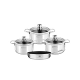 Bộ nồi chảo Inox 304 cao cấp 3 đáy liền nguyên khối Elmich Trimax Classic EL-2110OL