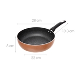 Chảo nhôm chống dính đáy từ EL2028MN size 28cm
