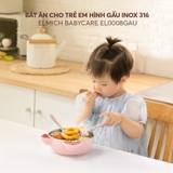 Bát ăn cho trẻ em hình gấu, inox 304 Elmich 0008GAU