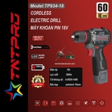 Máy khoan pin 18V TNT Pro TP934-18