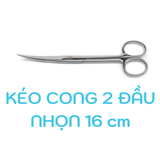 Kéo Y Tế Cong - 2 Đầu Nhọn 16cm
