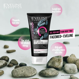 Gel rửa mặt Eveline Facemed+ làm sạch sâu than hoạt tính 150ML