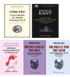 Combo (5 Cuốn Sách) Phê Phán Lý Tính Thuần Túy Của Immanuel Kant + Tóm Tắt Phê Phán Lý Tính Thuần Túy + Đặt Cơ Sở Cho Siêu Hình Học Về Đức Lý + Phê Phán Năng Lực Phán Đoán + Phê Phán Lý Tính Thực Hành (Bìa Cứng)