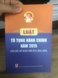 Luật Tố tụng hành chính năm 2015 (sửa đổi, bổ sung năm 2019, 2024, 2025) bản in năm 2026