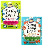 Combo Sách Tự Tin Lớp 1 – Vững Vàng Lớp 2 - 101 Câu Đố Rèn Trí Não Luyện Kỹ Năng (Bộ 2 Cuốn) của tác giả Einstein Books