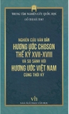 sách Nghiên Cứu Văn Bản Hương Ước Choson Thế Kỷ XVII - XVIII Và So Sánh Với Hương Ước Việt Nam Cùng Thời Kỳ - Đỗ Thị Hà Thơ