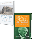 Combo (2 Cuốn Sách) Lịch Sử Triết Học Tây Phương + Sự suy tàn của phương Tây: Tập 1 Hình thái và Hiện thực (Bìa Cứng)  Bertrand Russell, Oswald Spengler