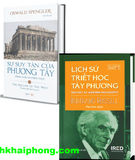 Combo (2 Cuốn Sách) Lịch Sử Triết Học Tây Phương + Sự suy tàn của phương Tây: Tập 1 Hình thái và Hiện thực (Bìa Cứng)  Bertrand Russell, Oswald Spengler