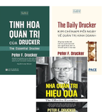 Combo (3 Cuốn sách) Tinh Hoa Quản Trị Của Drucker - The Daily Drucker - Kim Chỉ Nam Mỗi Ngày Về Quản Trị Kinh Doanh - Nhà Quản Trị Hiệu Quả (Peter F. Drucker)