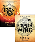 Combo (2 Cuốn Sách) Lửa Thép - Iron Flame + Fourth Wing - Cánh Tư (Rebecca Yarros)