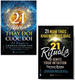 Combo Sách  21 Nghi Thức Thay Đổi Cuộc Đời - 21 Nghi Thức Khai Mở Trực Giác - (Bộ 2 Cuốn) - Theresa Cheung
