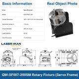 Trục xoay – phụ kiện hỗ trợ hàn laser, TIG/argon. Giảm tốc độ chính xác, xoay ổn định, tăng hiệu quả hàn vòng tự động