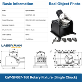 Trục xoay – phụ kiện hỗ trợ hàn laser, TIG/argon. Giảm tốc độ chính xác, xoay ổn định, tăng hiệu quả hàn vòng tự động