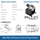 Trục xoay – phụ kiện hỗ trợ hàn laser, TIG/argon. Giảm tốc độ chính xác, xoay ổn định, tăng hiệu quả hàn vòng tự động