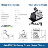 Trục xoay – phụ kiện hỗ trợ hàn laser, TIG/argon. Giảm tốc độ chính xác, xoay ổn định, tăng hiệu quả hàn vòng tự động