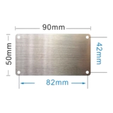 Thẻ Inox 304 Khắc Laser Dày 1mm – Có Lỗ, Nhiều Kích Thước