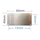 Thẻ Inox 304 Khắc Laser Dày 1mm – Có Lỗ, Nhiều Kích Thước