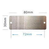 Thẻ Inox 304 Khắc Laser Dày 1mm – Có Lỗ, Nhiều Kích Thước