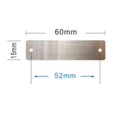 Thẻ Inox 304 Khắc Laser Dày 1mm – Có Lỗ, Nhiều Kích Thước