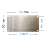 Thẻ Inox 304 Khắc Laser Dày 1mm – Có Lỗ, Nhiều Kích Thước