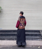 Áo khoác đáp lưng vuông