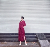 Váy rúm cúc dọc (1)