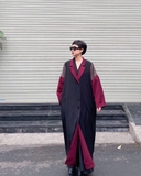 Áo khoác đáp lưng vuông