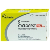 Cyclogest 400mg (Hộp 3 vỉ x 5 viên)