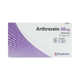 Thuốc Arthrorein 50mg Pharmanel hỗ trợ điều trị thoái hoá xương, khớp (3 vỉ x 10 viên)