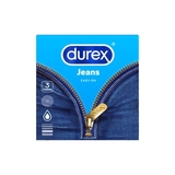 Bao cao su Durex Jeans - Siêu mỏng, nhiều gel bôi trơn hộp 3 cái