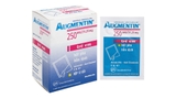 Bột pha hỗn dịch uống Augmentin GSK 250mg/31.25mg trị nhiễm khuẩn hộp 12 gói