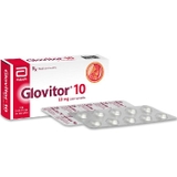 Thuốc Glovitor 10mg Glomed làm giảm cholesterol trong máu (3 vỉ x 10 viên)