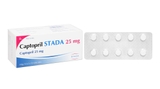 Captopril Stada 25mg Cap trị tăng huyết áp, suy tim sung huyết (10 vỉ x 10 viên)