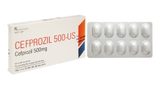 Cefprozil 500-US trị nhiễm khuẩn (1 vỉ x 10 viên)