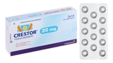 Crestor 20mg trị tăng cholesterol máu nguyên phát (2 vỉ x 14 viên)