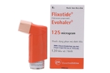 Thuốc dạng phun mù định liều Flixotide Evohaler 125mcg trị hen suyễn bình 120 liều xịt