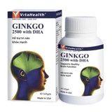 VH Ginkgo 2500+DHA Caps Bt/60 thuốc bổ não