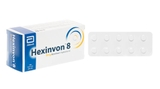 Hexinvon 8 phân hủy chất tiết trong bệnh lý ho hấp (10 vỉ x 10 viên)